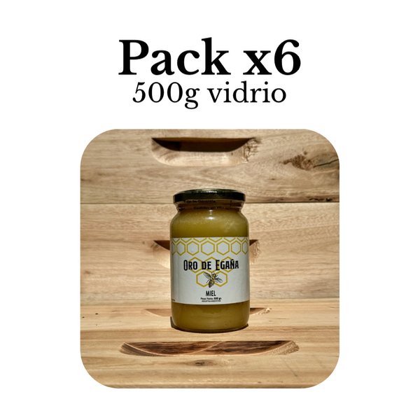 Producto - Miel de pradera 500gr - Pack x6u vidrio