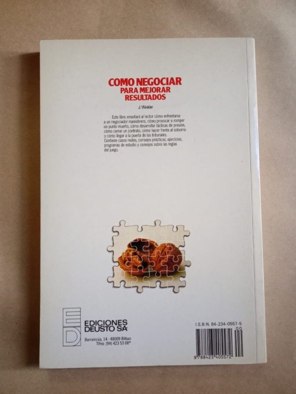 Producto - Como negociar para mejorar resultados - J. Winkler - Deusto Sin fechar - 1