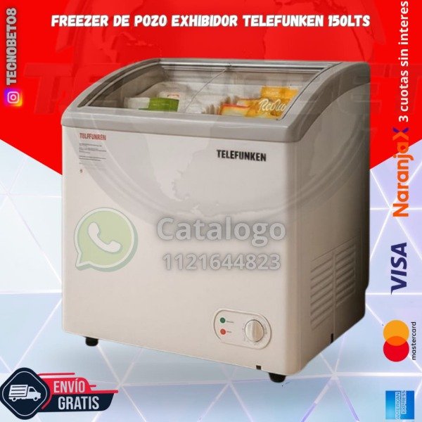 Producto - Freezer de Pozo Exhibidor Telefunken 150L TFK-FPE150