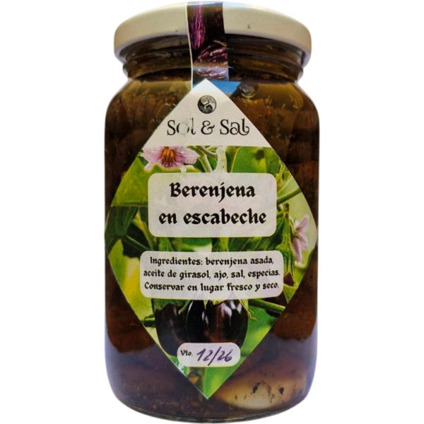 Producto - Berenjena asada en escabeche - 360g [Sol y Sal]