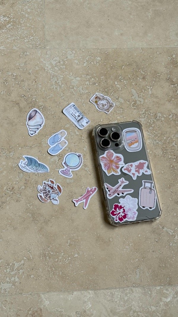 Producto - Case Transparente + 15 Stickers A Elección (+100 diseños)