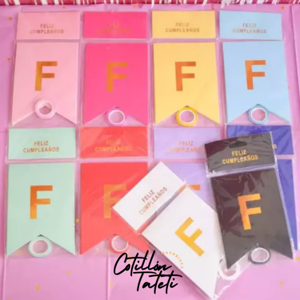 Producto - BANDERIN FELIZ CUMPLE LISO