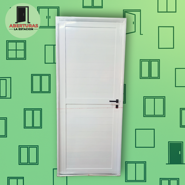 Producto - PUERTA DE ALUMINIO BLANCA CIEGA 70X200 CM