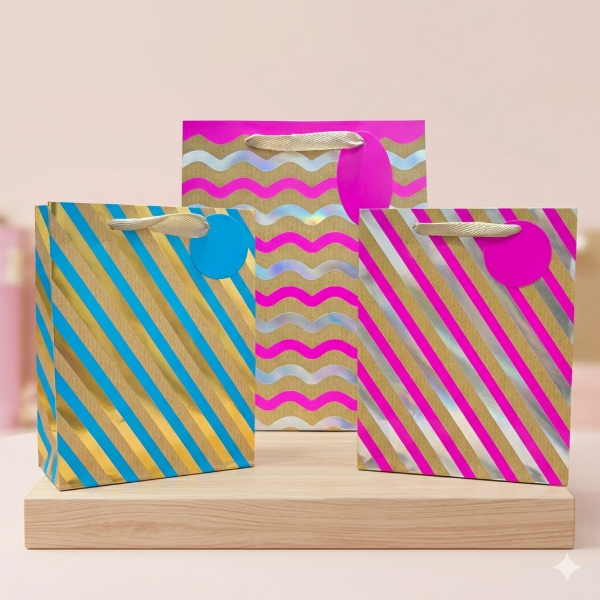 Producto - BOLSA DE REGALO C/RAYA LASER EN PACK X12UNI