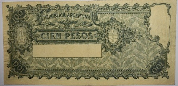 Producto - Billete argentina caja de conversión 100pesos año 1930 B1689 Col 390f p#247b XF - 1