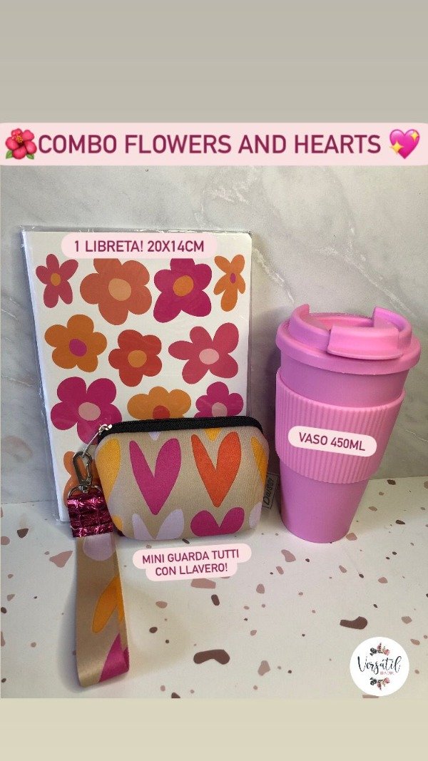 Producto - Combo flowers and hearts!