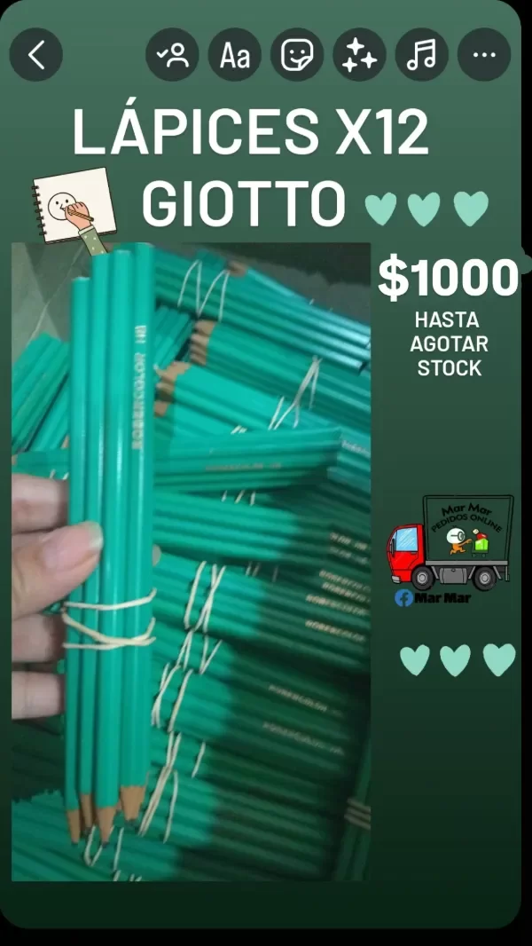 Producto - Lápiz x12 giotto (mayor)
