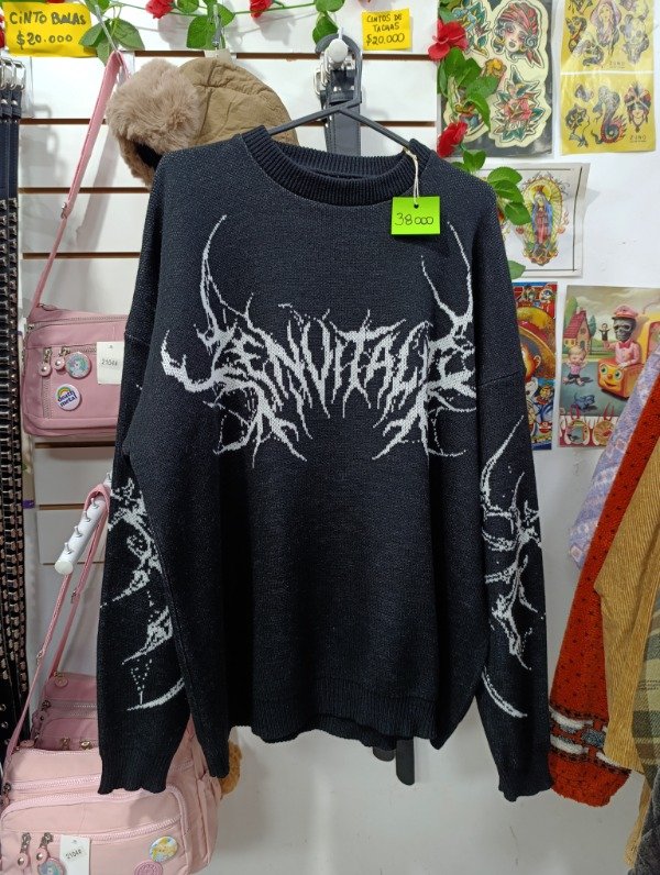Sweater Tribal negro — imagen 3