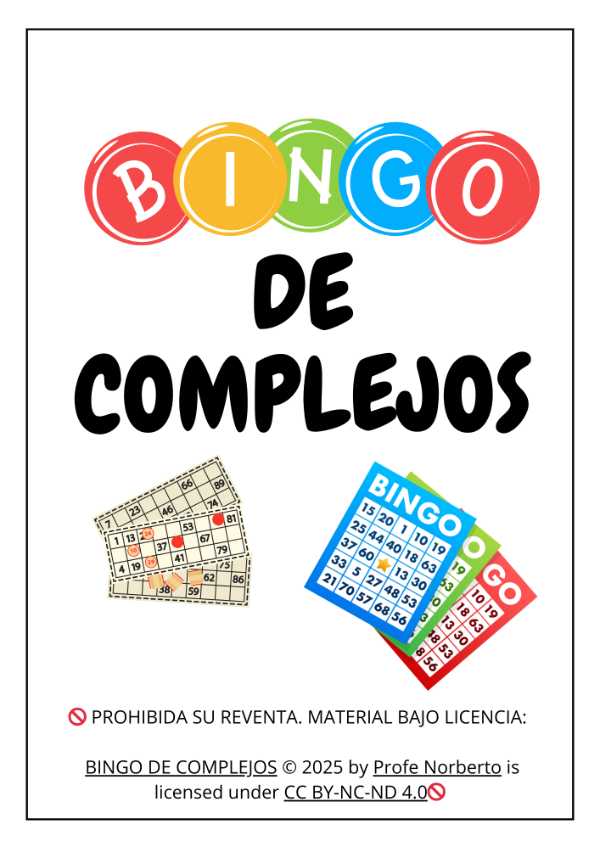 Producto - BINGO DE COMPLEJOS