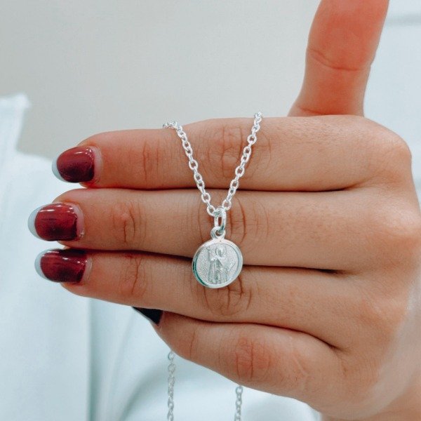 Producto - Conjunto Choker San Expedito Laminado Plata 925 - 0