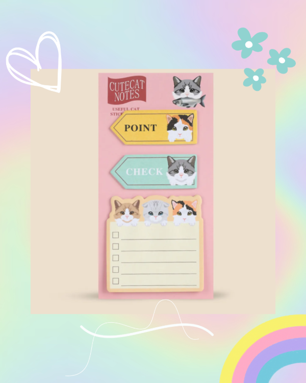 Producto - Set Notas Adhesivas Gatito - 1