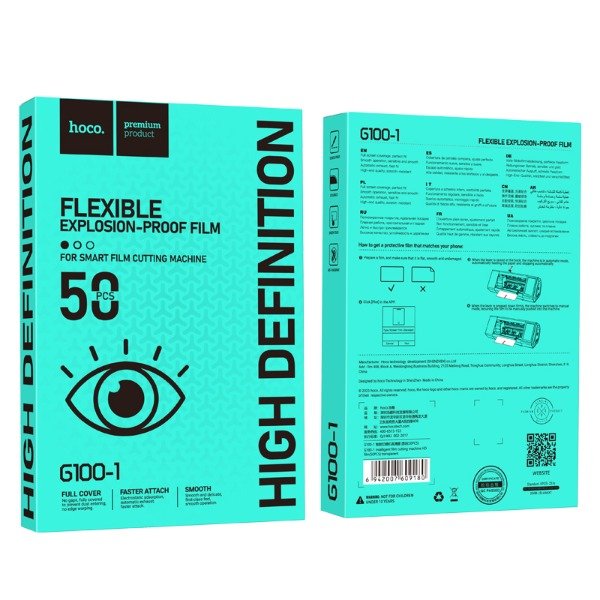 Producto - HOCO - G100-1 Lamina Hidrogel HD film(50PCS) - 0