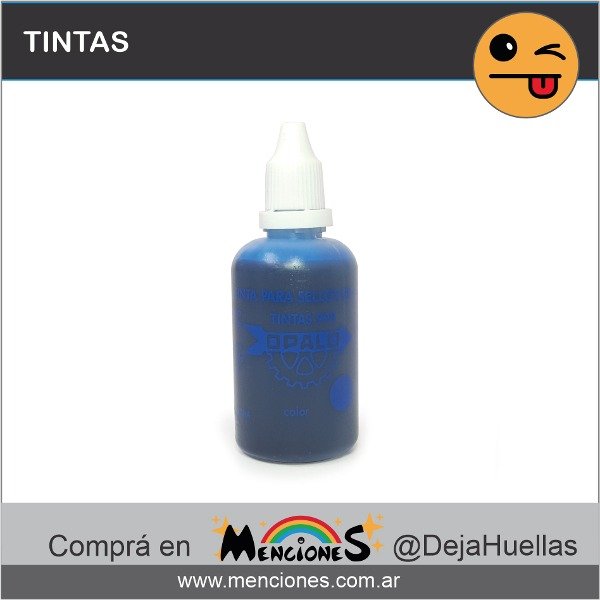 Producto - Tinta Al Agua Para Sellos de goma o metal, Ópalo 999, 25cc,  Celeste