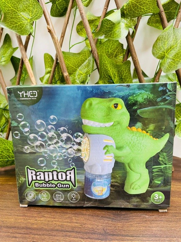 Producto - Burbujero pistola dinosaurio raptor