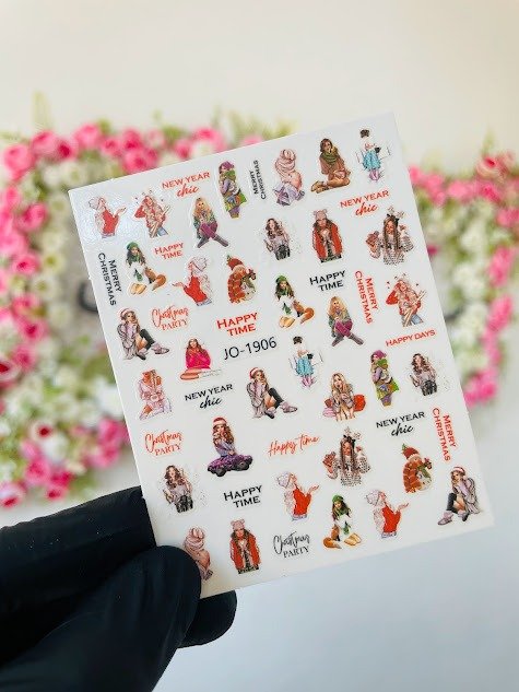 Producto - Sticker #JO-1906 - Christmas girl