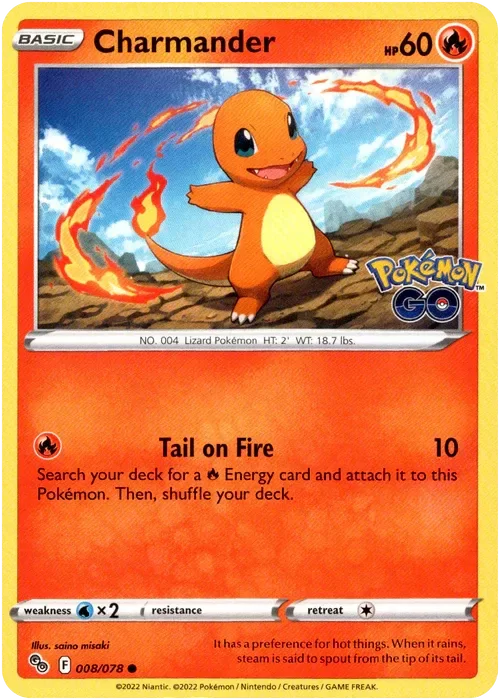 Producto - Charmander - 008/078 - Pokemon Go