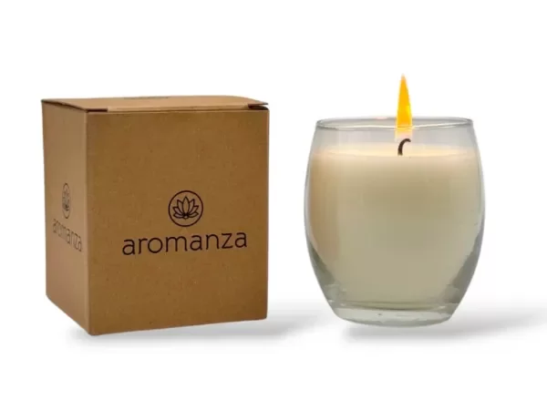 Producto - VELA VASO ESFERA CERA VEGETAL AROMATICA X 1