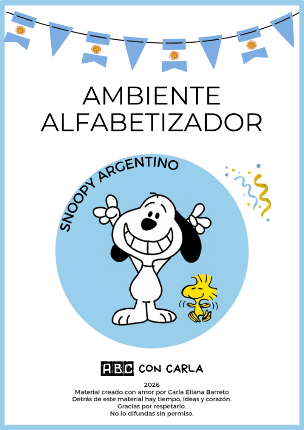 Producto - Ambientación Snoopy argentino