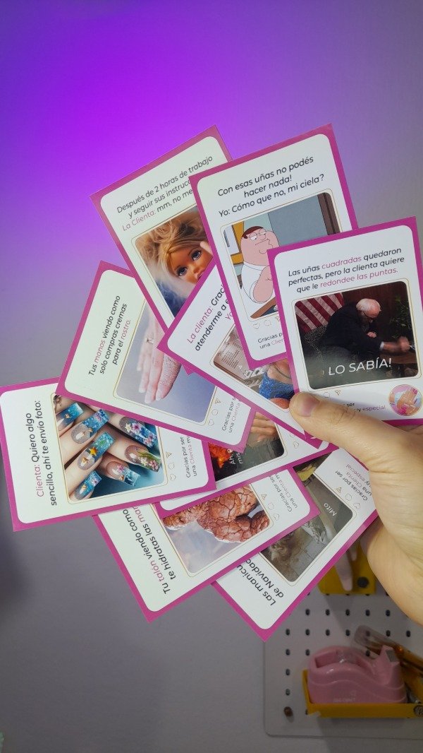 Producto - PDF imprimible memes Manicuría