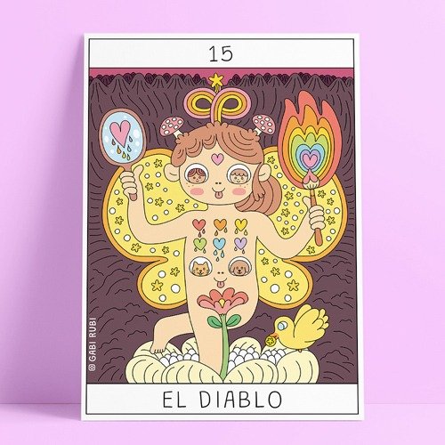 Producto - STICKER TAROT 15 : EL DIABLO