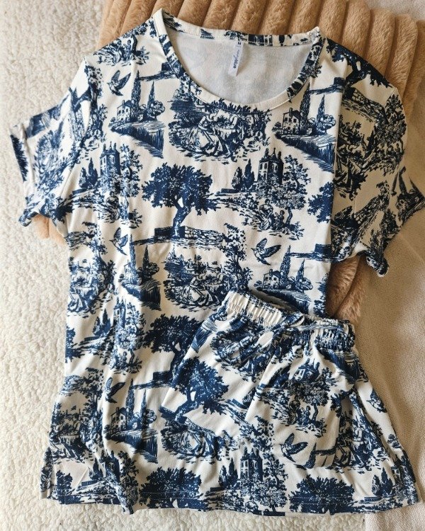 Producto - Pijama Toile Azul - 1