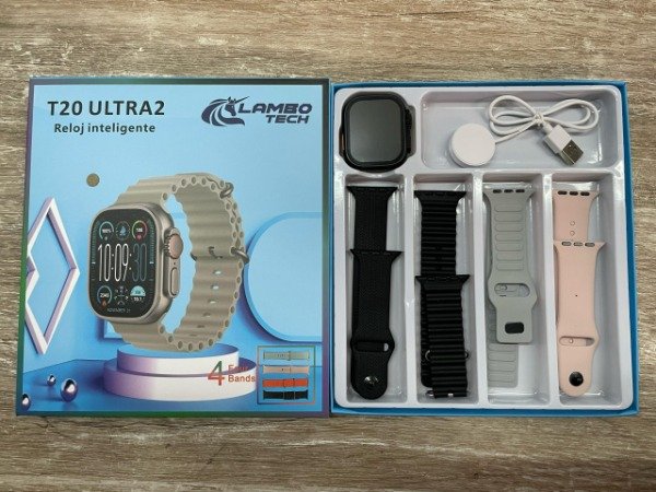 Producto - Reloj T20 ultra con 4 mallas