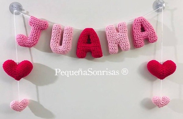 Producto - Cartel de 5 letras con 4 adornos - 4