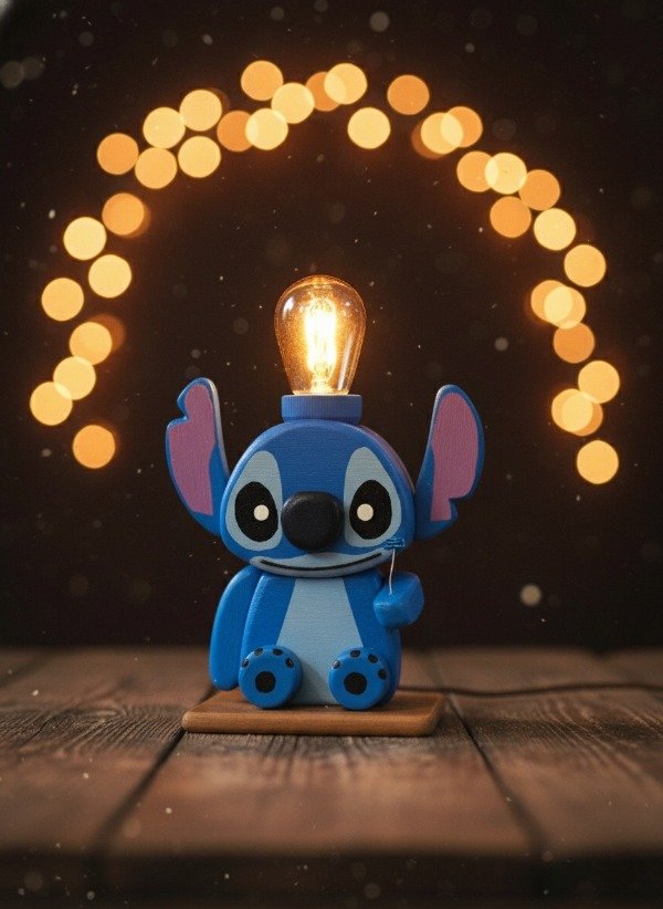 Producto - Lampara Velador Stitch Artesanal