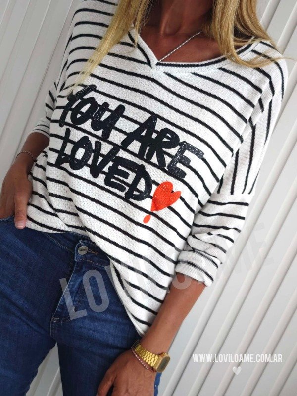 Producto - remera tejida LOVE