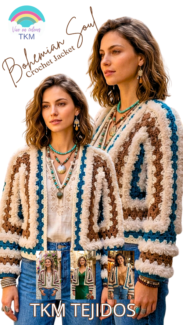 Producto - Bohemian Soul Crochet Jacket