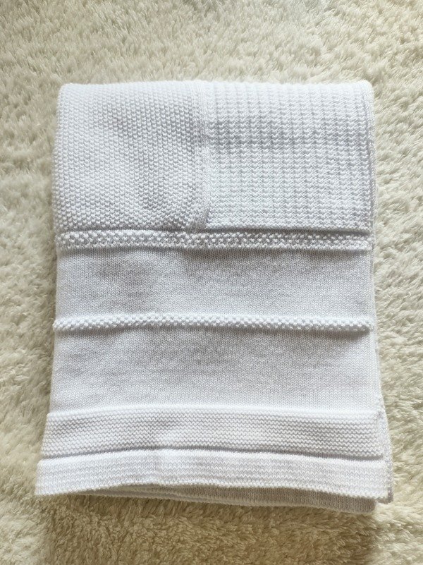 Producto - Tejida de hilo verano Blanco Patchwork