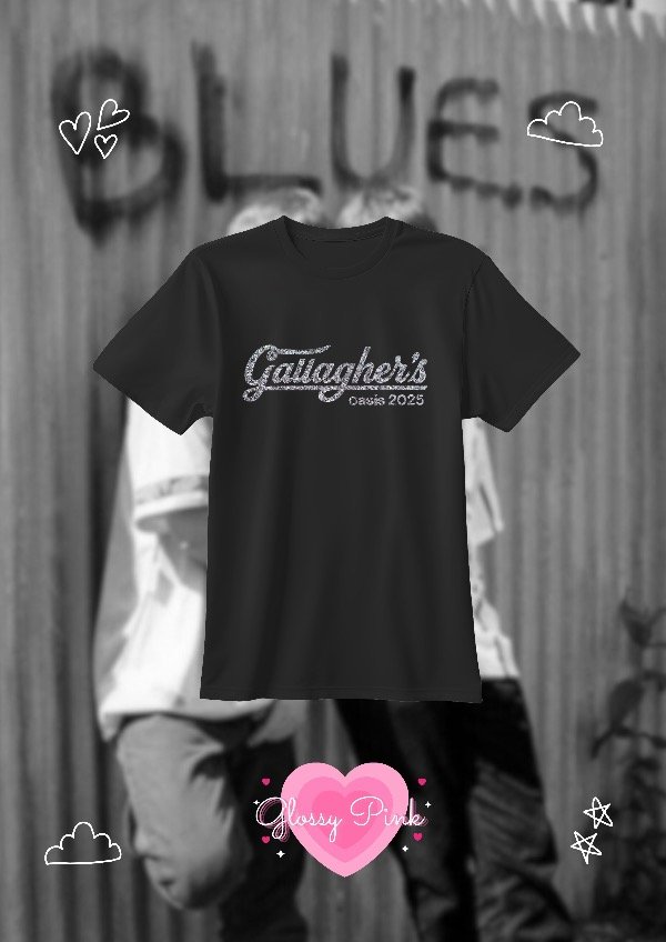 Producto - Remera Gallaghers - VINILO TEXTIL GLITTER