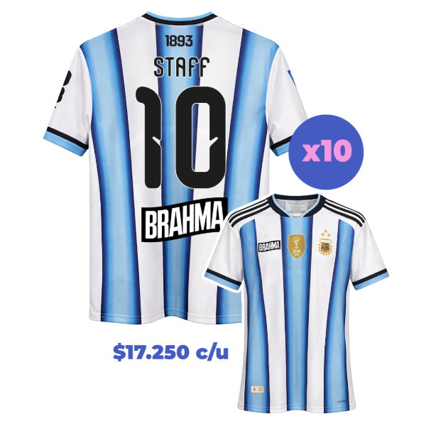Producto - 10 Camisetas Argentina personalizadas