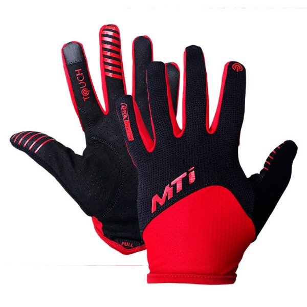 Producto - GUANTES LARGOS MTI ENDURO NEGRO/ROJO (09861)