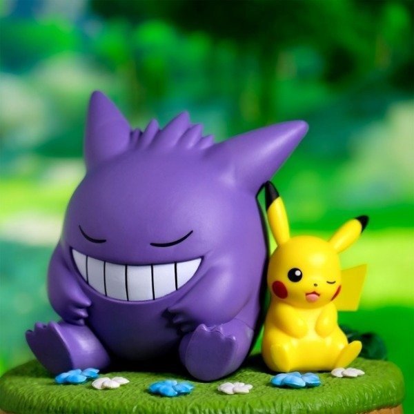 Producto - Diorama Original Pikachu y Gengar Relaxing Time - Pokemon - Bandai Banpresto