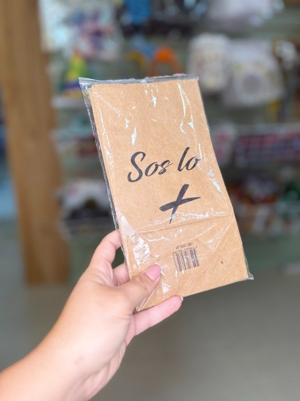 Producto - Bolsa cotillón kraft sos lo más x10u