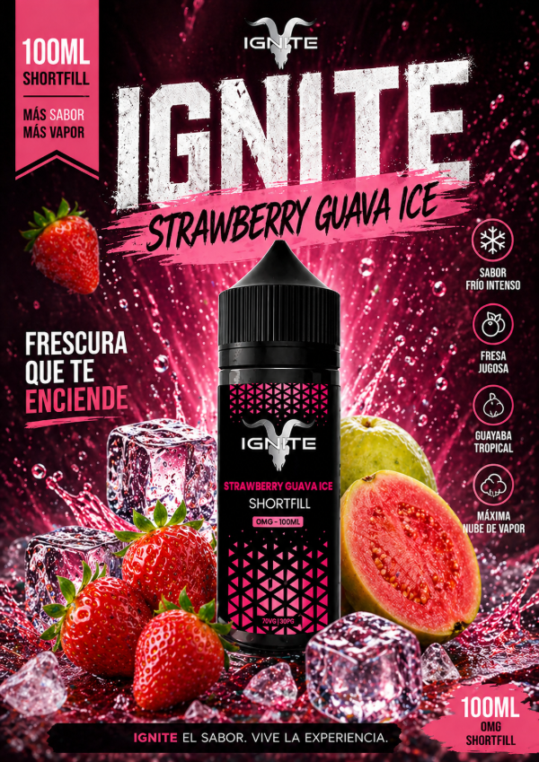 Producto - IGNITE STRAWBERRY GUAVA ICE 100ML