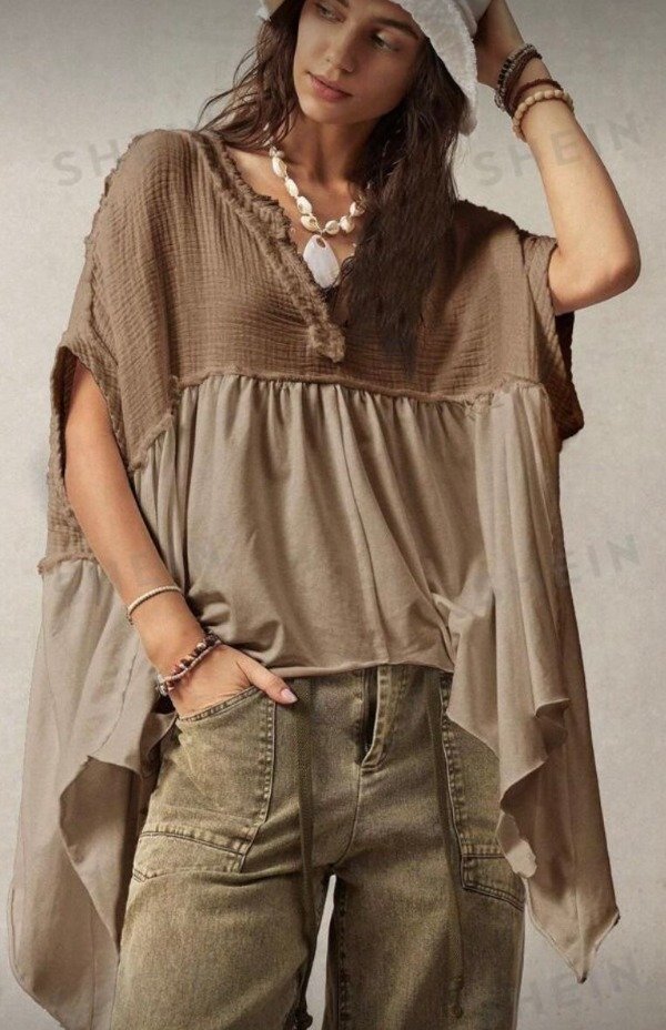 Producto - Blusa suelta con dobladillo