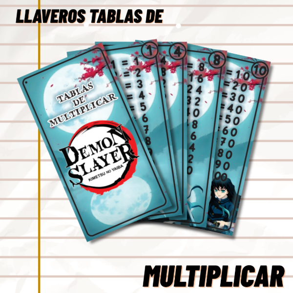 Producto - LLAVERO TABLAS DE MULTIPLICAR - TOKITO MUICHIRO - DIGITAL