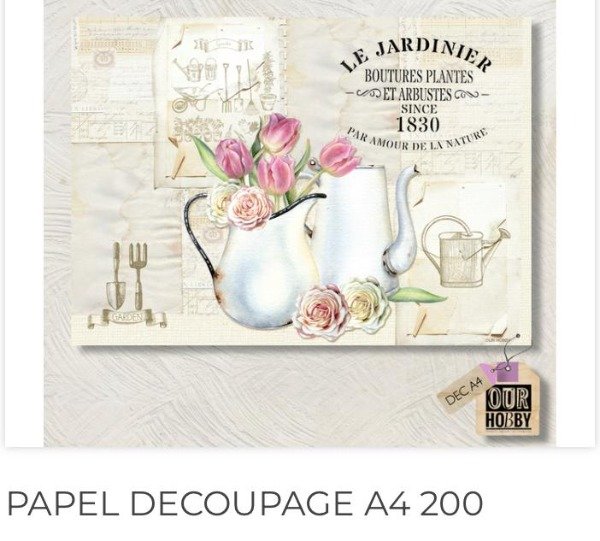 Producto - Papel decoupage A4 200