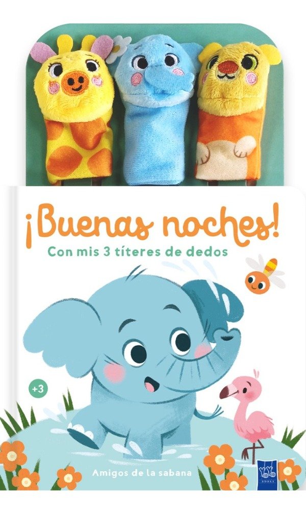 Producto - Buenas noches! con mis 3 títeres de dedos: Amigos de la sabana