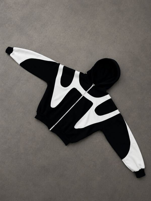Producto - Campera BoxyFit Division Negro c/ Crudo