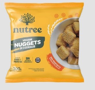 Producto - Nuggets veggie 3 cereales NUTREE x 300 gr.