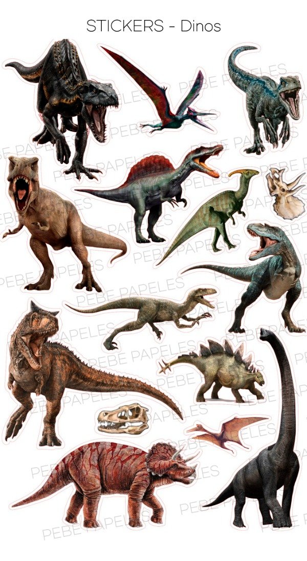 Producto - Stickers Dinosaurios