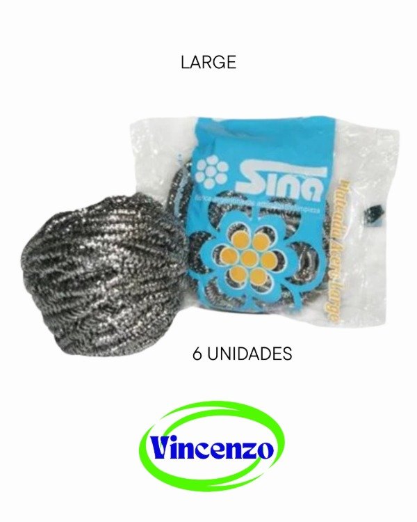 Producto - 6 ESPONJAS ACERO LARGE