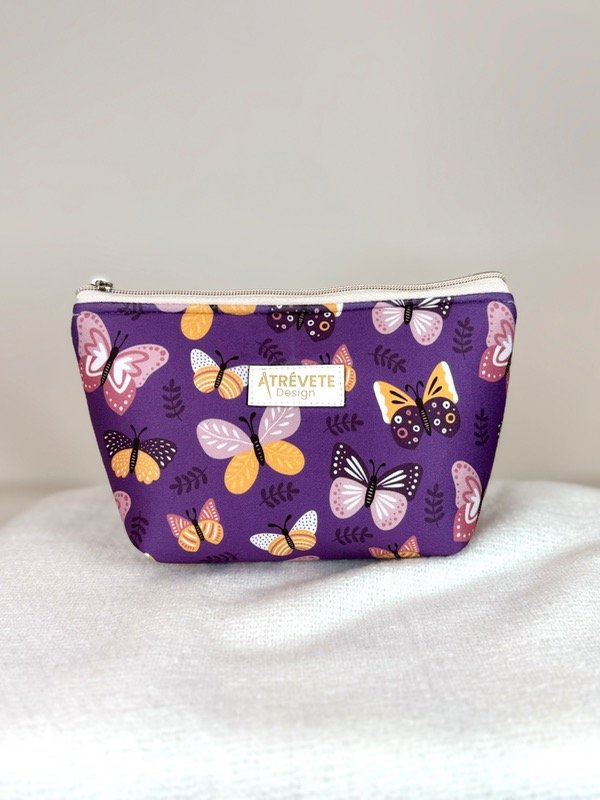 Producto - Mini Neceser Amelia - Mariposas violeta