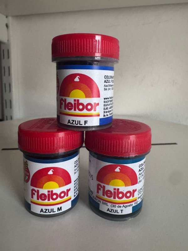 Producto - Colorante en Pasta Fleibor Azul x 15 gr