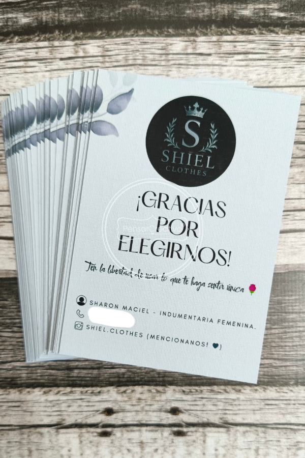 Producto - Tarjetas de Agradecimiento