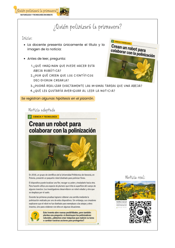 Producto - Polinizadores de la primavera - Segundo Ciclo - 2