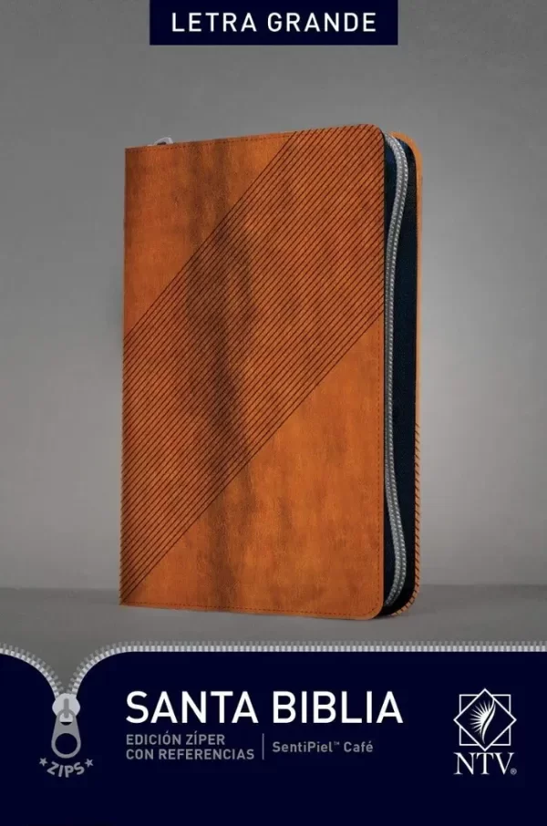Producto - Biblia Nueva Traducción Viviente Cierre Letra Grande Madera
